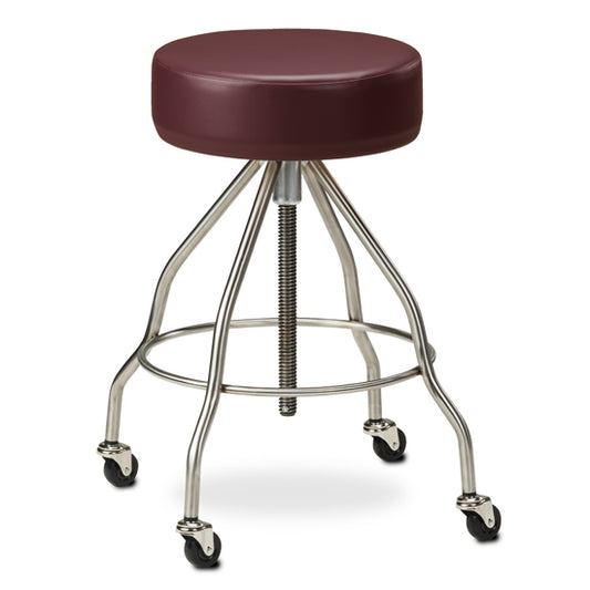 Clinton SS-2172 *Stainless Steel Stool with Casters