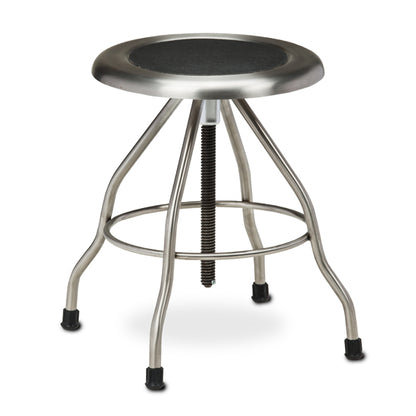 Clinton SS-2169 *Stainless Steel Stool with Rubber Feet