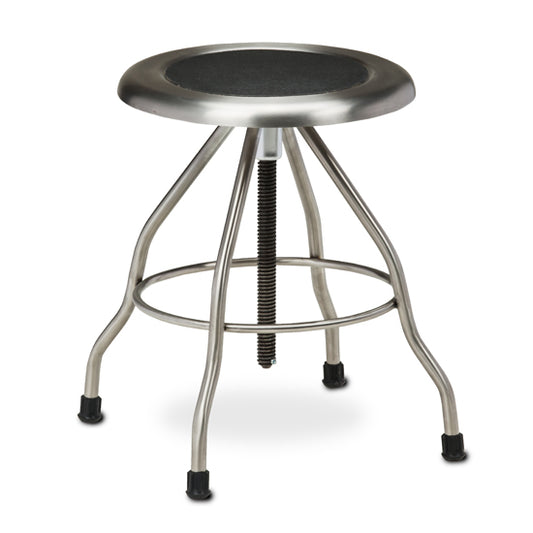 Clinton SS-2169 *Stainless Steel Stool with Rubber Feet