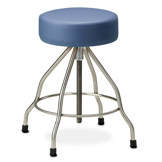 Clinton SS-2179 *Stainless Steel Stool with Rubber Feet