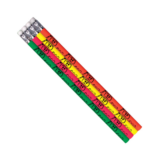 Sherman Specialty SS05 7.5" Neon Tooth Pencils Assorted, 48 Per Pack