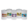 Clinton T-66 Labeled, Opaque Plastic, Animal Pals, Sundry Jars