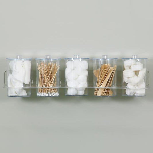 Clinton T-88 Clear Acrylic Wall Mount Jar Rack