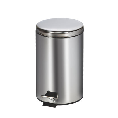 Clinton TR-13S Small Round Stainless Steel* Waste Receptacle