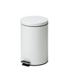 Clinton TR-13W Small Round White Waste Receptacle