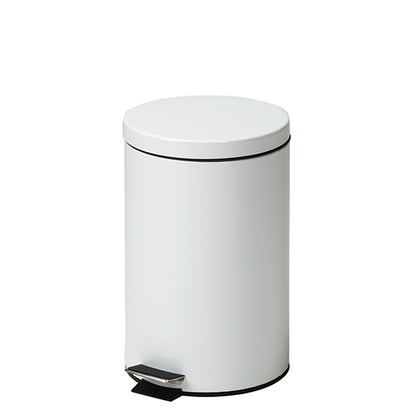 Clinton TR-13W Small Round White Waste Receptacle