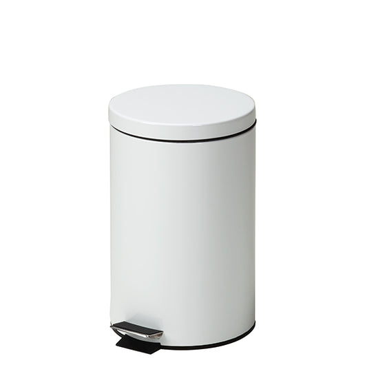 Clinton TR-13W Small Round White Waste Receptacle