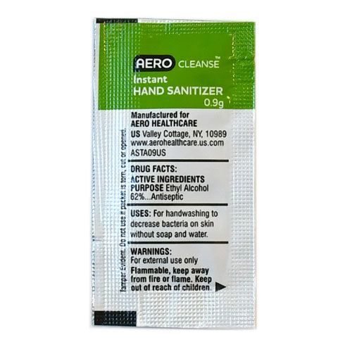 Aero Healthcare ACG10US AeroCleanse™ Hand Sanitizer 0.9 gram 10/bag