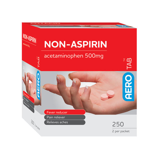 Aero Healthcare ATNA250 AeroTab™ Non-Aspirin Tablets 250/box