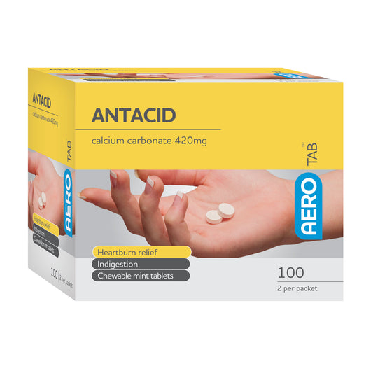 Aero Healthcare ATAN100 AeroTab™ Antacid Tablets 100/box