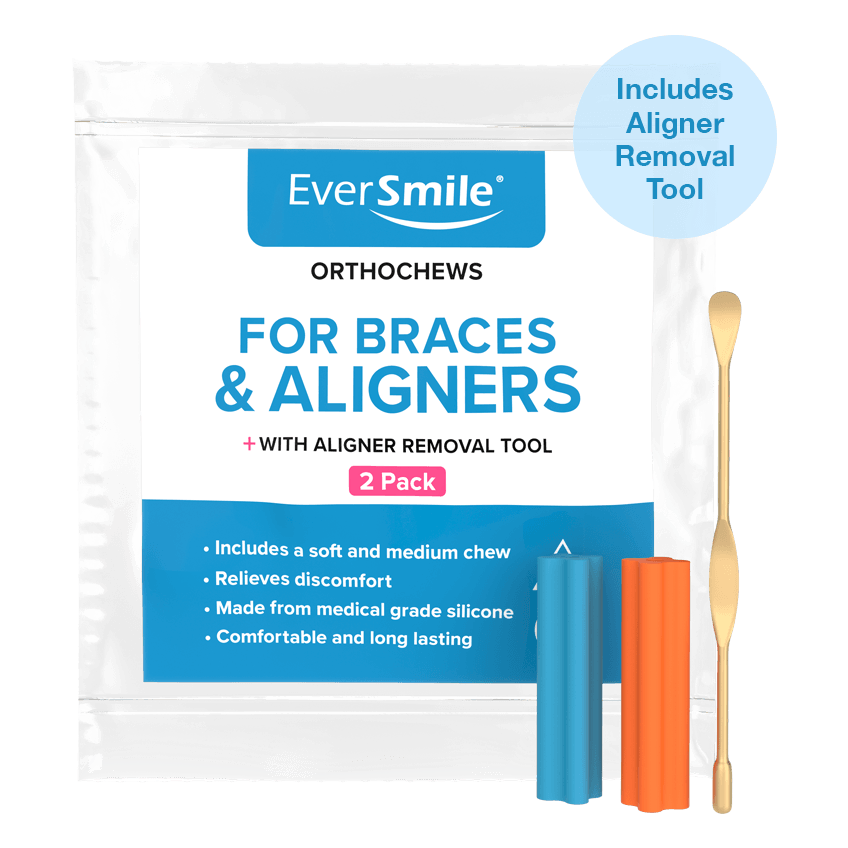 Everbrands ESOCW2HD2PE003 EverSmile OrthoChews with Removal Tool, 2/Pack