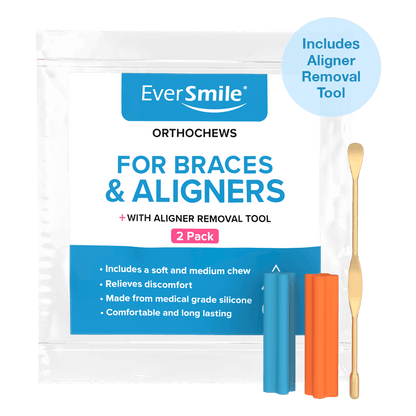 Everbrands ESOCW2HD2PE003 EverSmile OrthoChews with Removal Tool, 2/Pack