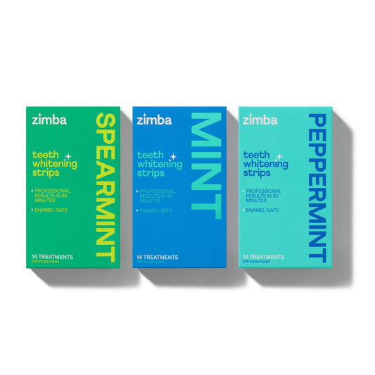 Zimba ZWS42-1001-MSP Teeth Whitening Strip Trio (Mint)