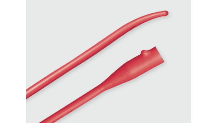 Bosma 10-1206 Intermittent Urethral Coude Tip Catheter 10Fr with Two Drainage Eyes – Sterile Urinary Catheter, 12/Case