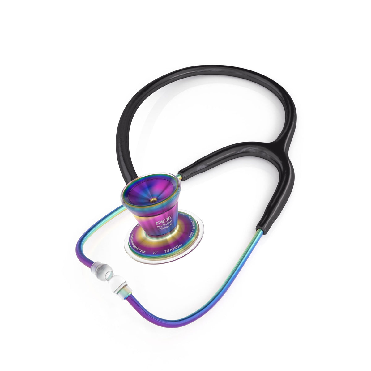 MDF Instruments MDF797TKL11 ProCardial® Titanium Cardiology Stethoscope - Black/Kaleidoscope