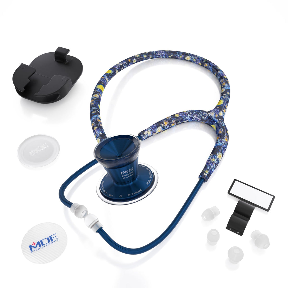 MDF Instruments MDF797TVGCD ProCardial® Titanium Cardiology Stethoscope - Go Van Gogh/Capridium