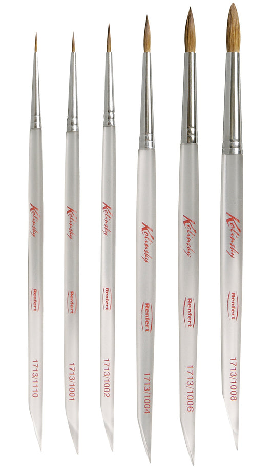 Renfert 17131000 Kolinsky Brushes (6 Pcs)