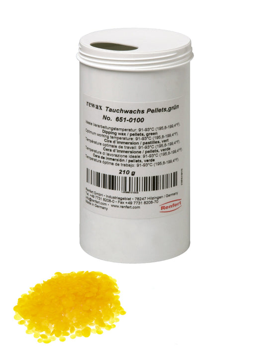 Renfert 6510000 Geo Rewax Dipping Wax, Pellets, Yellow 210 G