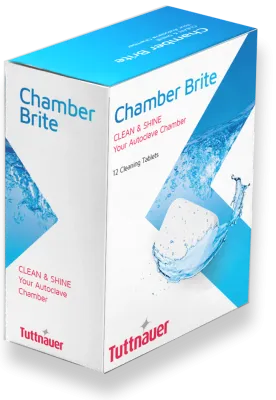 Tuttnauer CB0010-1 Chamber Brite Autoclave Cleaner (Single Box of 10 Pkts)