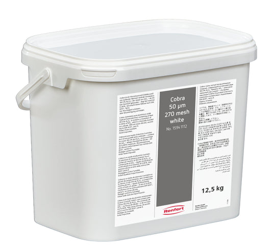 Renfert 15941112 Cobra Aluminium Oxide 50µm, White 12,5Kg