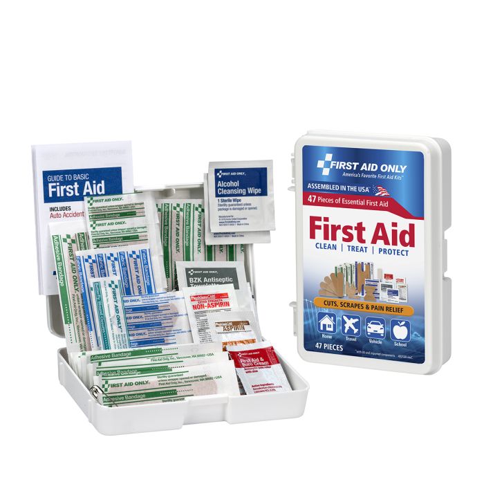 First Aid Only FAO-120 Personal First Aid Kit, 48 Piece, Plastic Case