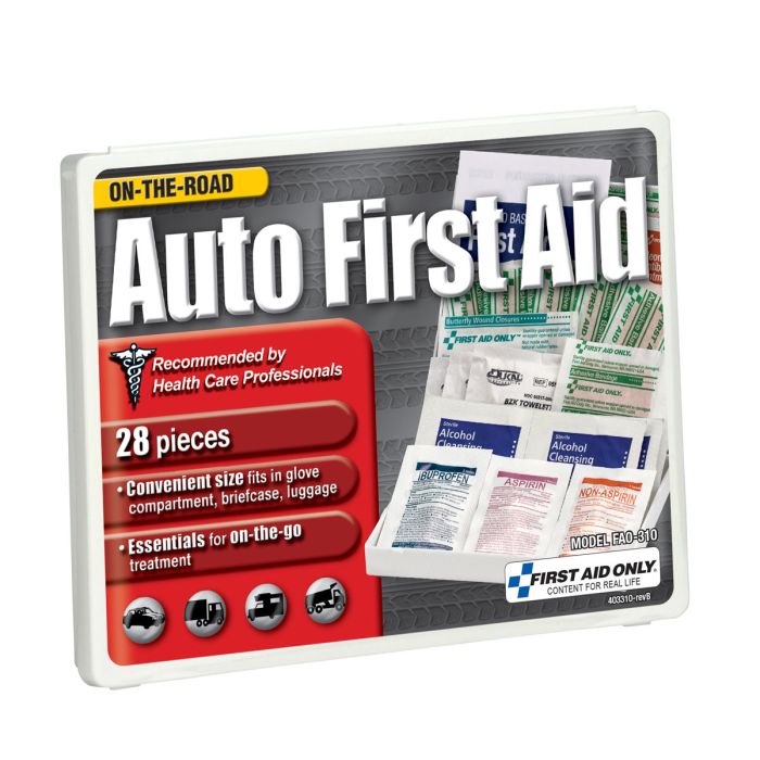 First Aid Only FAO-310 Consumer Auto Kit, 28 piece, Plastic Case