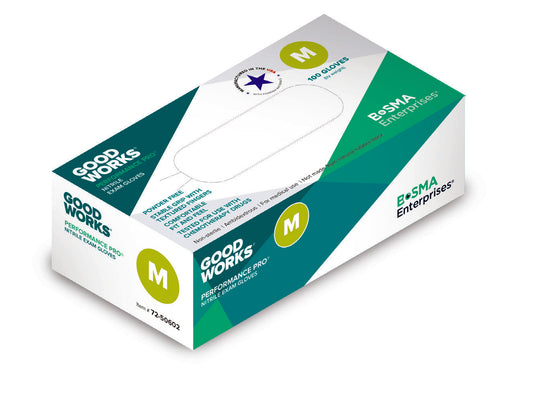 Bosma 72-506 Performance Pro™ Nitrile Exam Gloves – Powder-Free, Textured, Disposable Medical Gloves