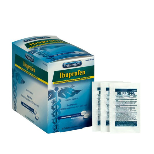 First Aid Only 20-555 PhysiciansCare Ibuprofen, 25x2/box