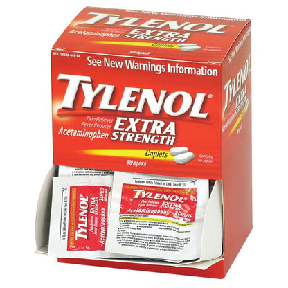 First Aid Only 40900 Tylenol Extra Strength, 50x2/box