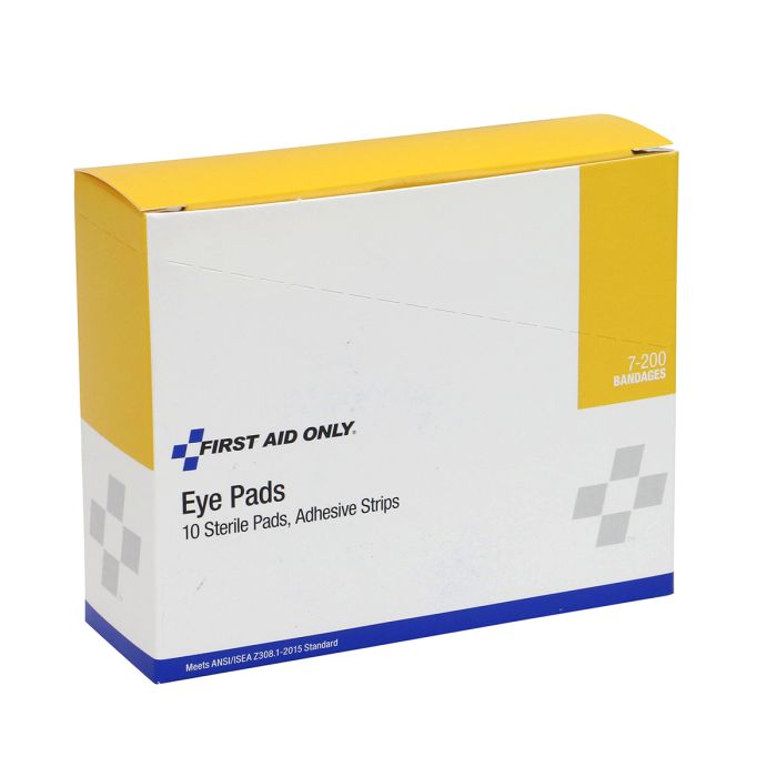 First Aid Only 7-200 Sterile Eye Pads & Strips, 10/box