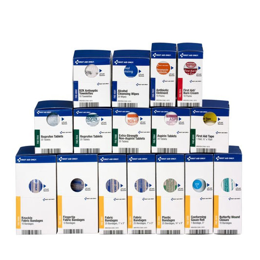 First Aid Only 700002 Partial Refill for SmartCompliance Cabinet With Meds (1000-FAE-0103)