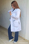 MDF Instruments CK-CK421-WHT-XL Cherokee Women's Full Length Lab Coat - , XL