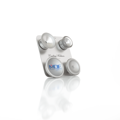MDF Instruments 270490CC-081 Pediatric and Infant Neonatal Stethoscope Bell and Diaphragm Attachment - MDF® ProCardial® Titanium Stethoscope Silver