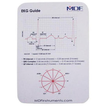 MDF Instruments MDF203 Pocket EKG Ruler Guide