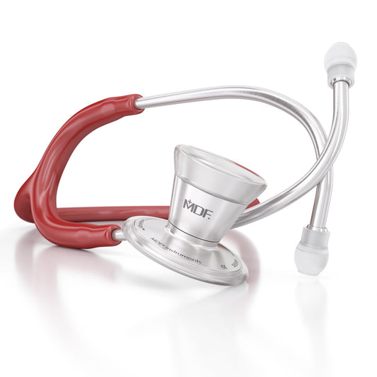 MDF Instruments MDF79717 ProCardial® Stainless Steel Cardiology Stethoscope - Burgundy