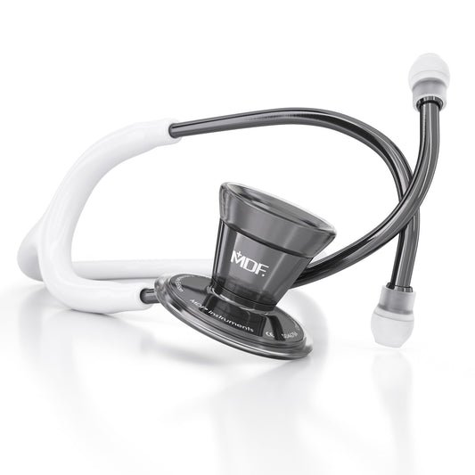 MDF Instruments MDF797PN29 ProCardial® Stainless Steel Cardiology Stethoscope - White/Perla Noire