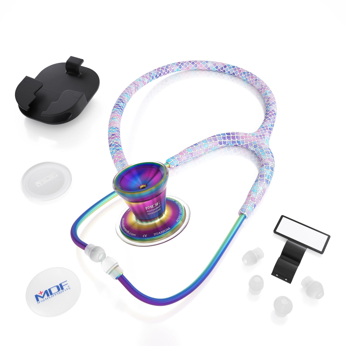 MDF Instruments MDF797TBMKL ProCardial® Titanium Cardiology Stethoscope - Baby Mermaid/Kaleidoscope