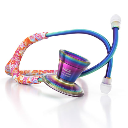 MDF Instruments MDF797TRPKL ProCardial® Titanium Cardiology Stethoscope - Royal Dutch Paisley/Kaleidoscope