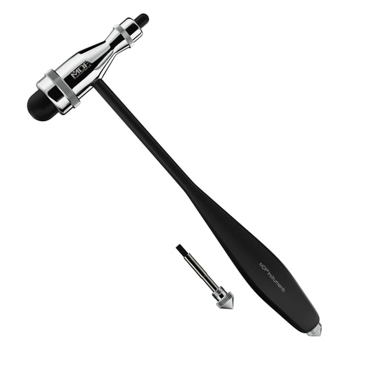 MDF Instruments MDF555P11 Tromner Reflex Hammer with Built-In Brush - Black