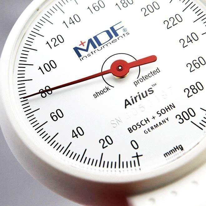 MDF Instruments MDF848AR12 Airius® Palm Aneroid Sphygmomanometer - Grey