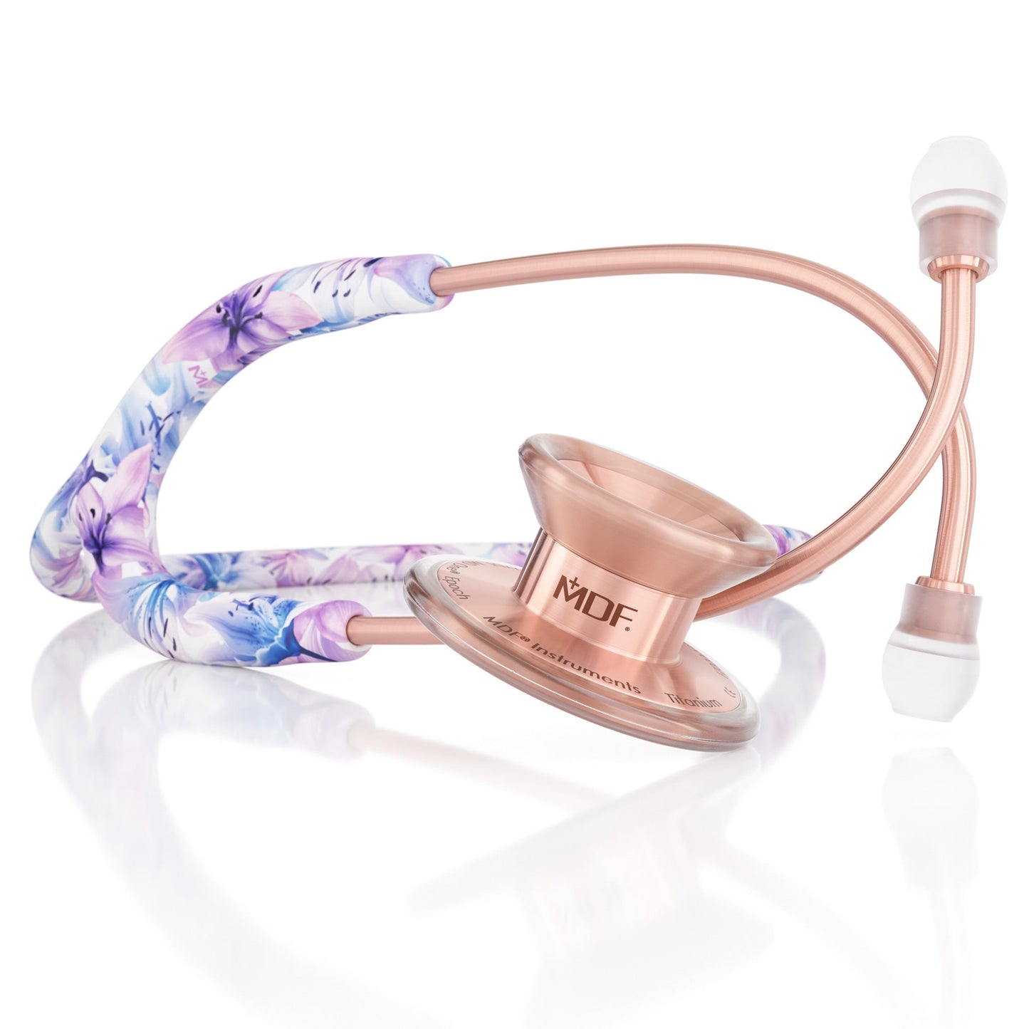 MDF Instruments MDF777TMORG MD One® Epoch® Titanium Adult Stethoscope - Monet/Rose Gold