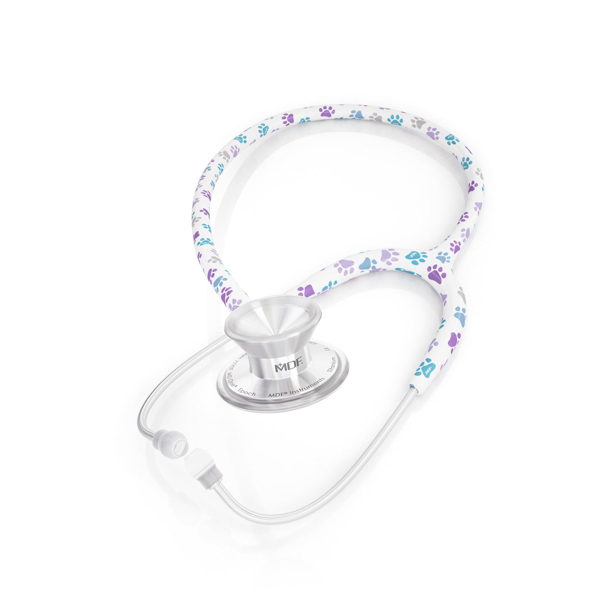 MDF Instruments MDF777TPW MD One® Epoch® Titanium Adult Stethoscope - Paw Print
