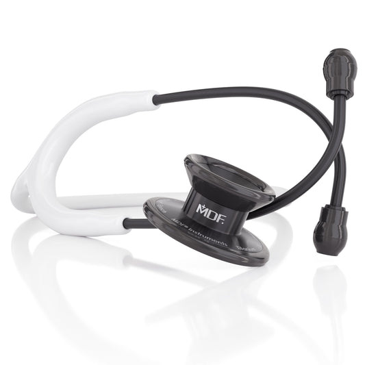 MDF Instruments MDF777TBO29 MD One® Epoch® Titanium Adult Stethoscope - White/BlackOut