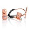MDF Instruments MDF797DDRG11 ProCardial® Stainless Steel Adult & Pediatric Stethoscope - Black/Rose Gold