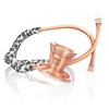 MDF Instruments MDF797TSLRG ProCardial® Titanium Cardiology Stethoscope - Snow Leopard/Rose Gold