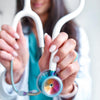 MDF Instruments MDF797TKL29 ProCardial® Titanium Cardiology Stethoscope - White/Kaleidoscope