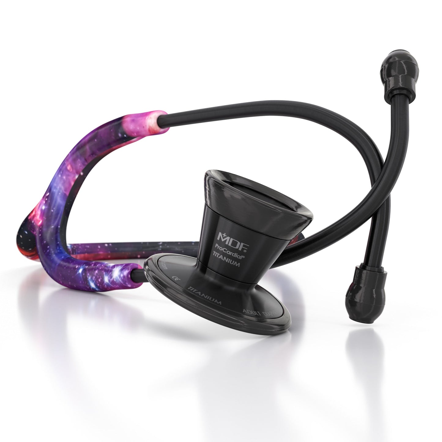 MDF Instruments MDF797TGXBO ProCardial® Titanium Cardiology Stethoscope - Galaxy/BlackOut