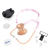 MDF Instruments MDF797TGMRG ProCardial® Titanium Cardiology Stethoscope - Georgia Pink Marble/Rose Gold