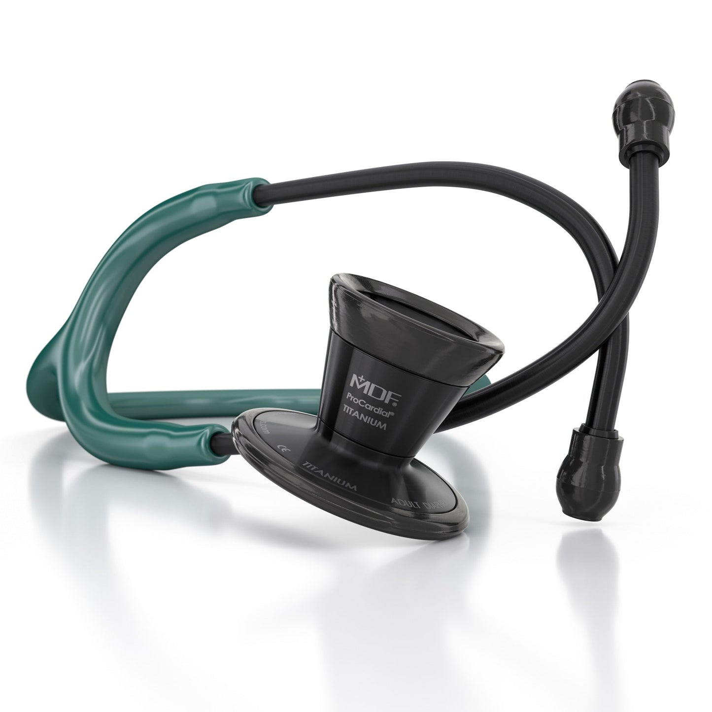 MDF Instruments MDF797TBO21 ProCardial® Titanium Cardiology Stethoscope - Green/BlackOut