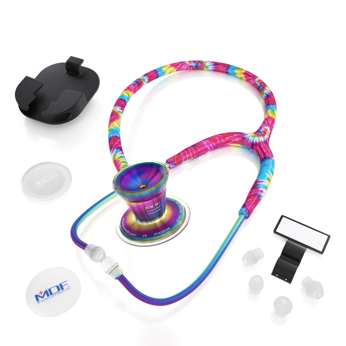 MDF Instruments MDF797THAKL ProCardial® Titanium Cardiology Stethoscope - Haight-Ash/Kaleidoscope